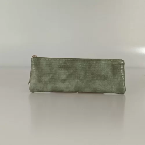 Green Silky PU Pouch