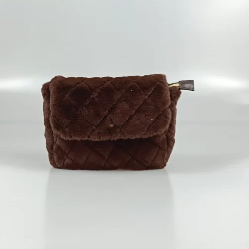 Brown Plush Pouch