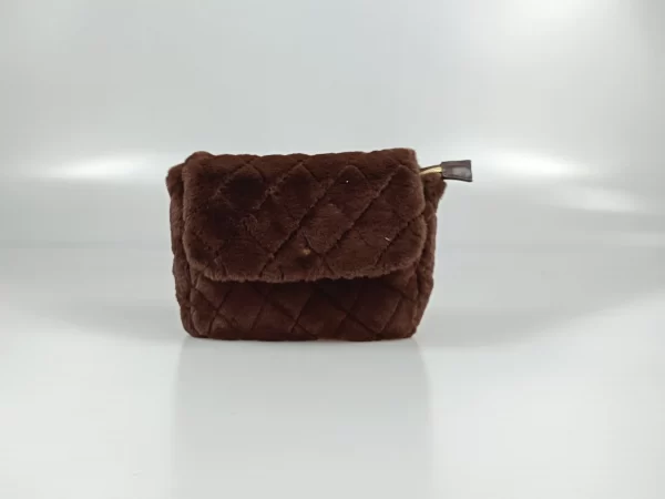 Brown Plush Pouch