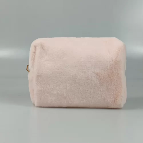 Pink Plush Clutch Bag