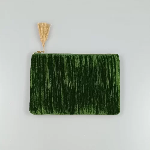 Dark Green Pouch Bag