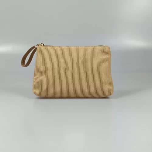 Brown Soft Fashion Cosmetic Bag