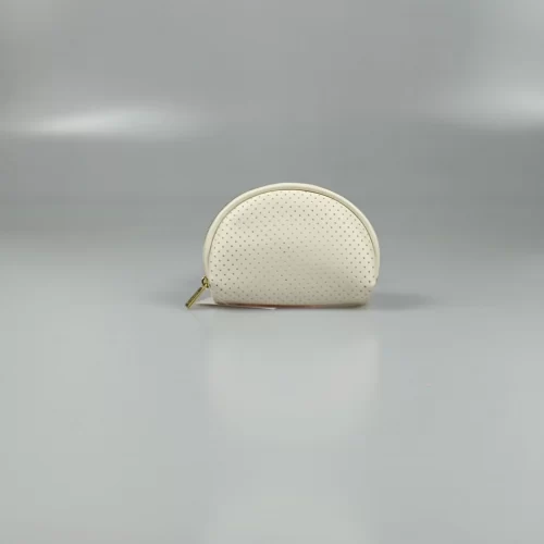 White Breathable PU Coin Purse