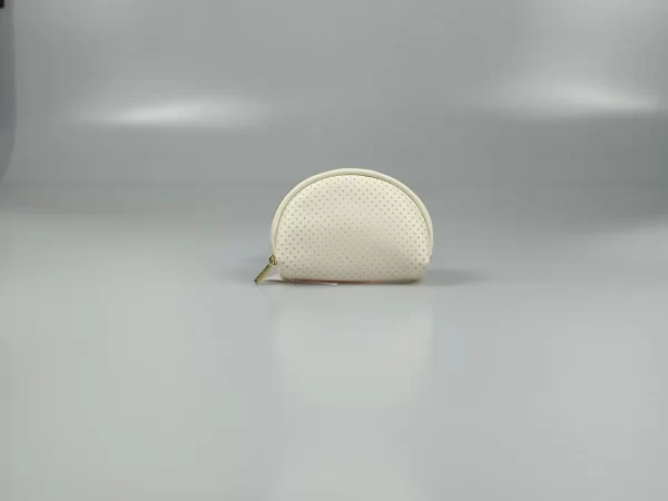 White Breathable PU Coin Purse