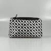 Foldable Black And White Printed Cosmetic Bag