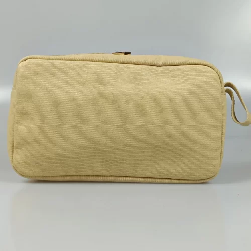 Brown Polyester Travel Cosmetic Bag