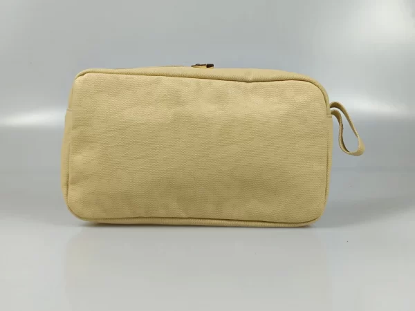 Brown Polyester Travel Cosmetic Bag