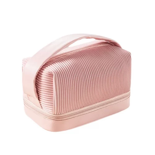 Pink cosmetic bag for women