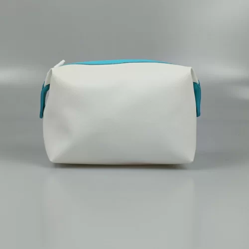 Pure White PU Toiletry Bag