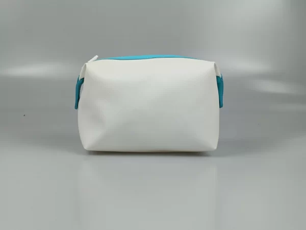 Pure White PU Toiletry Bag