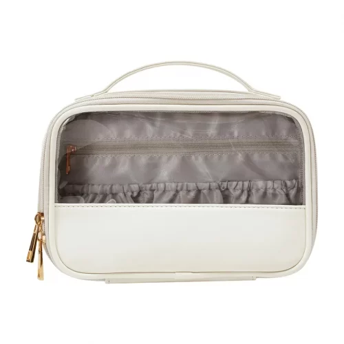 half-transparent makeup bag